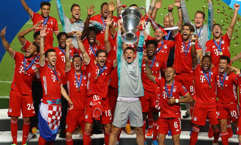 Đánh bại PSG, Bayern Munich lên ngôi vô địch Champions League 2019/2020 với thành tích toàn thắng cả 11 trận ở mùa giải này.