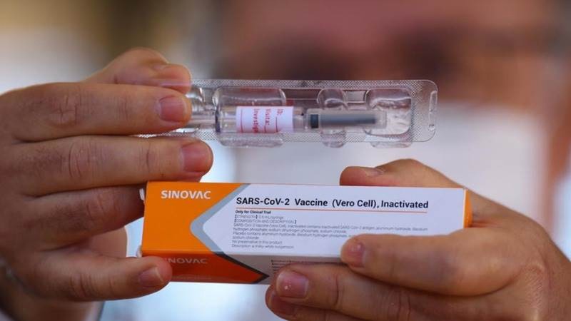 Vaccine ngừa Covid-19 của Sinovac. Ảnh: Reuters