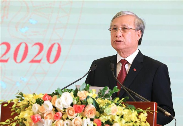 Thường trực Ban Bí thư Trung ương Đảng Trần Quốc Vượng phát biểu chỉ đạo tại lễ công bố Sách vàng sáng tạo năm 2020.