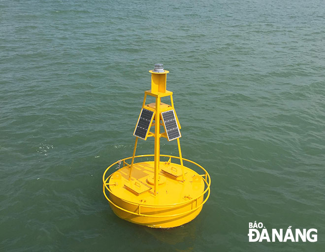 A view of the Sitech-developed automatic seawater monitoring buoy