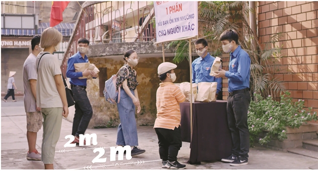 A  scene in the music video Vững Tin Việt Nam (Be Confident, Việt Nam) launched by the Ministry of Health on Monday. Photo cut from the clip