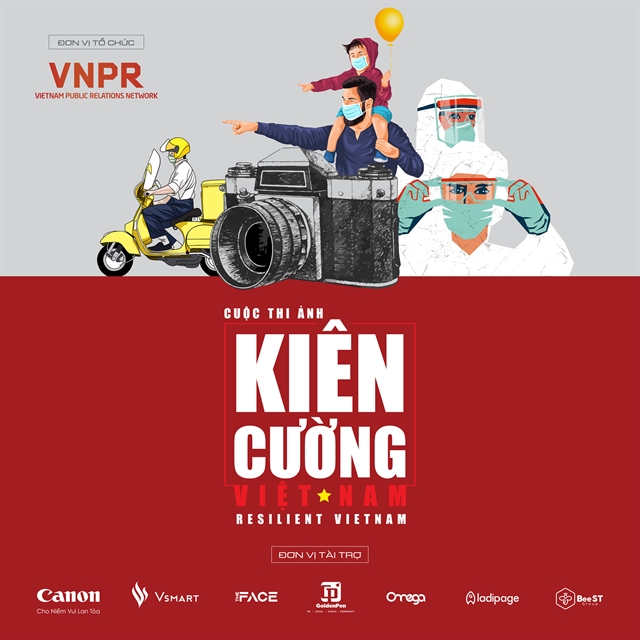 The poster of Kiên Cường Việt Nam - Resilient Vietnam photo contest. It is open for all including both professional and amateur photographers until September 30. — Photo Vietnam Public Relations Network Facebook