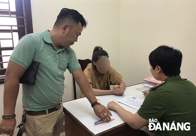 Đặng Thị Hương bị bắt theo lệnh truy nã do tổ chức mua bán dâm. (Ảnh chụp tháng 4-2020) Ảnh: T. LÂM