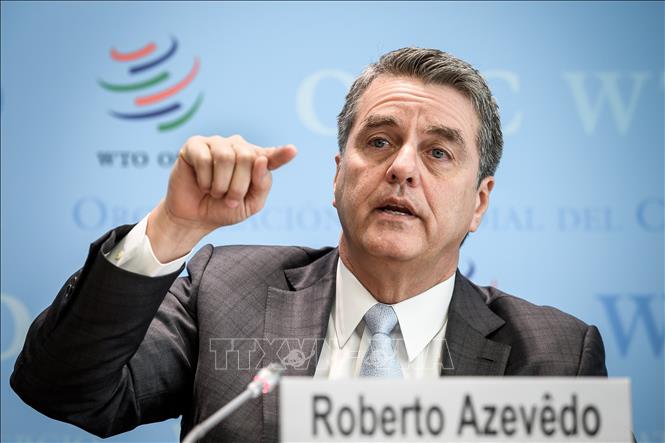 Tổng Giám đốc Tổ chức Thương mại Thế giới (WTO) Roberto Azevedo ngày 14/5/2020 thông báo ông sẽ rời khỏi vị trí hiện nay vào ngày 31/8, sớm hơn một năm so với kế hoạch. Ảnh: AFP/TTXVN