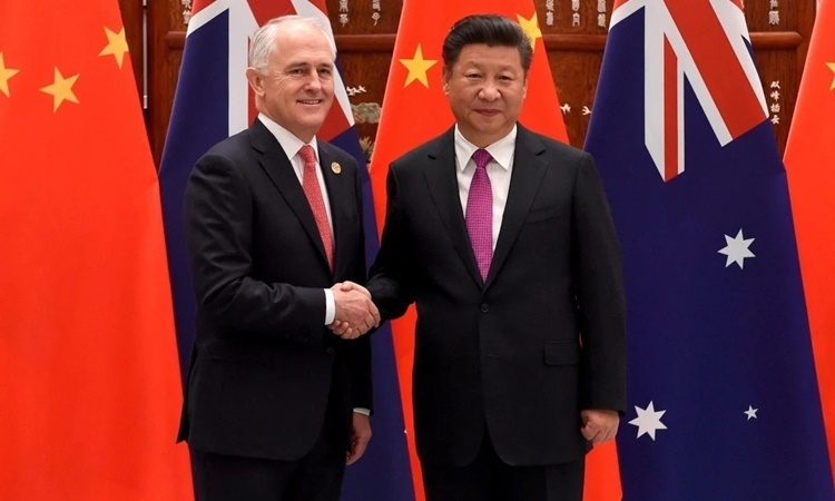 Úc và Trung Quốc gia tăng xung đột chiến lược