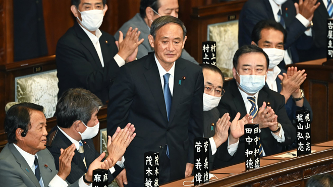 Ông Suga Yoshihide trở thành Thủ tướng Nhật Bản