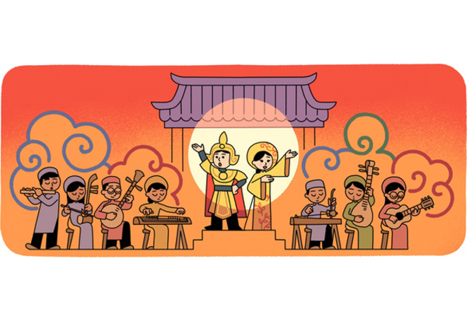 Google thay đổi biểu tượng, tôn vinh nghệ thuật cải lương Việt Nam