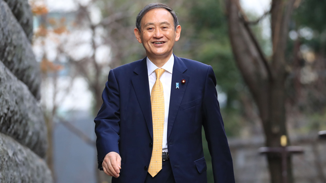 Ông Suga Yoshihide, Chánh văn phòng nội các Nhật Bản.  Ảnh: Nikkei Asian Review