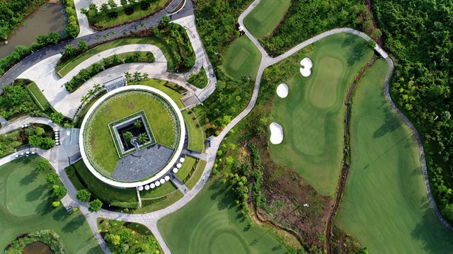 A golf course built in the Bà Nà Hills area in the central city of Đà Nẵng. A new $50 million tourism property golf course project will add to the booming golf resorts and tourism projects that will be developed along 30km of pristine beach from Đà Nẵng to Hội An in the coming decades.. Photo courtesy Bà Nà Hills Golf course