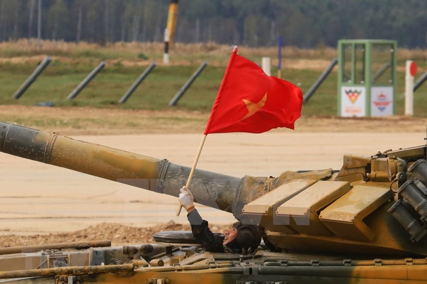 Driver Nguyen Tien Chien, who helps Vietnam secures the first place at the competition (Photo: VNA)