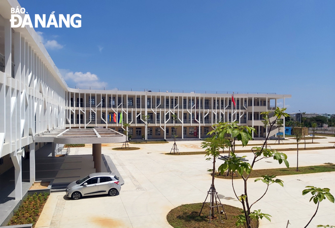 The newly-built Nguyen Van Thoai Senior High School 