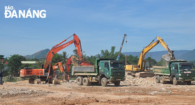 The construction of Hoa Lien Water Plant Project, one of the city’s key projects getting underway