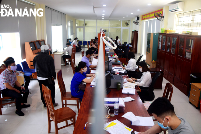 A view of the ‘one-stop shop’ site in the headquarters of the Hai Chau District People's Commitee