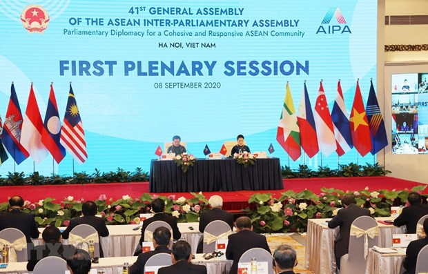 At the first plenary session of AIPA 41 (Photo: VNA)