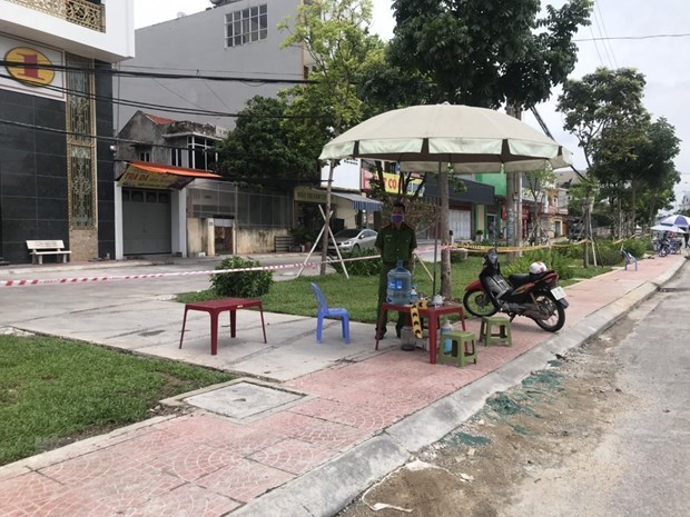 A COVID-19 control post in northern Hai Duong province (Photo: VNA)