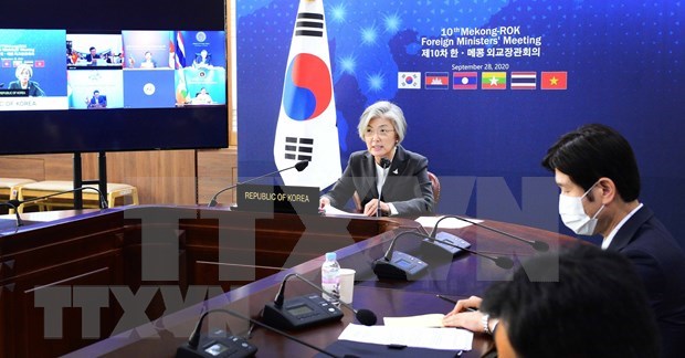 RoK Foreign Minister Kang Kyung-wha at the 10th Mekong-RoK Foreign Ministers' Meeting (Source: VNA)