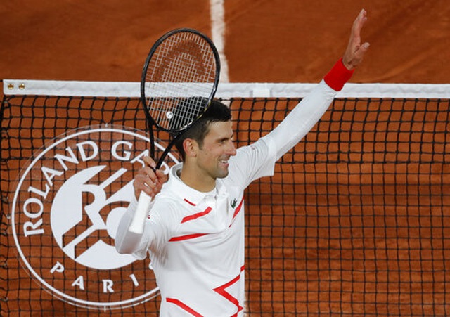Roland Garros 2020: Djokovic vượt qua thành tích của Federer