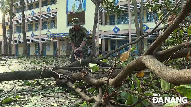 Đà Nẵng nhanh chóng khắc phục thiệt hại do bão số 9