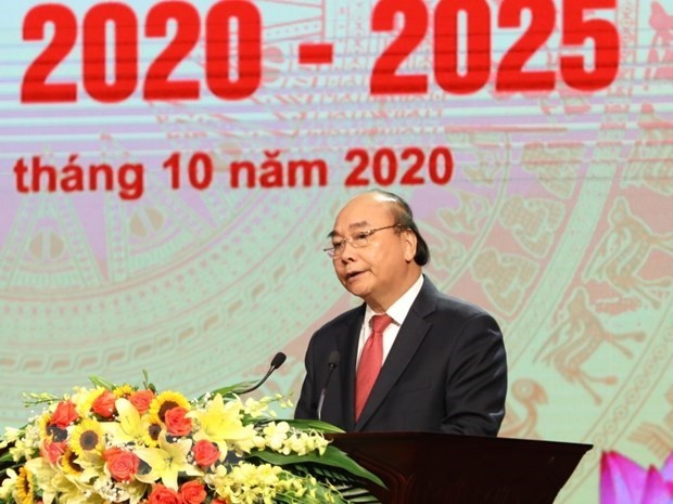 Prime Minister Nguyen Xuan Phuc speaks at the event (Photo: VNA)