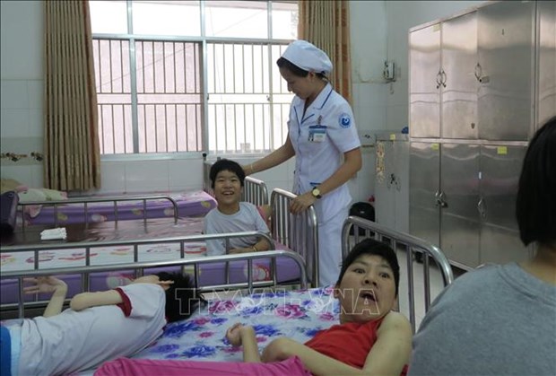 At Hoa Binh village in Ho Chi Minh City, which is home to AO-infected children - Illustrative image (Photo: VNA)