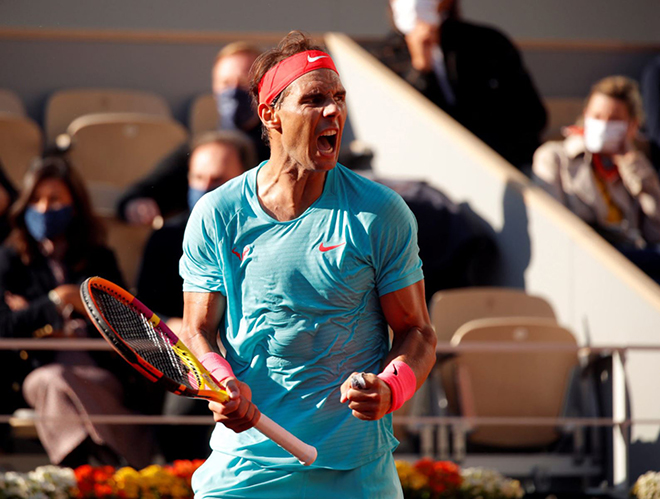 “Ông vua sân đất nện” Nadal đang có phong độ hủy diệt. Ảnh: Eurosports 
