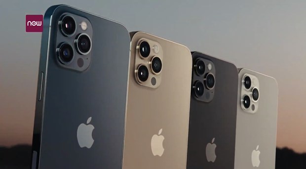 iPhone 12 Pro và iPhone 12 Pro Max được ra mắt  với thiết kế thay đổi mạnh. (Ảnh chụp màn hình)