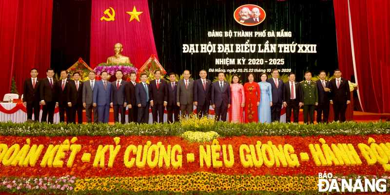 Các đại biểu dự Đại hội đại biểu lần thứ XXII Đảng bộ thành phố Đà Nẵng, nhiệm kỳ 2020-2025. Ảnh: ĐẶNG nỞ