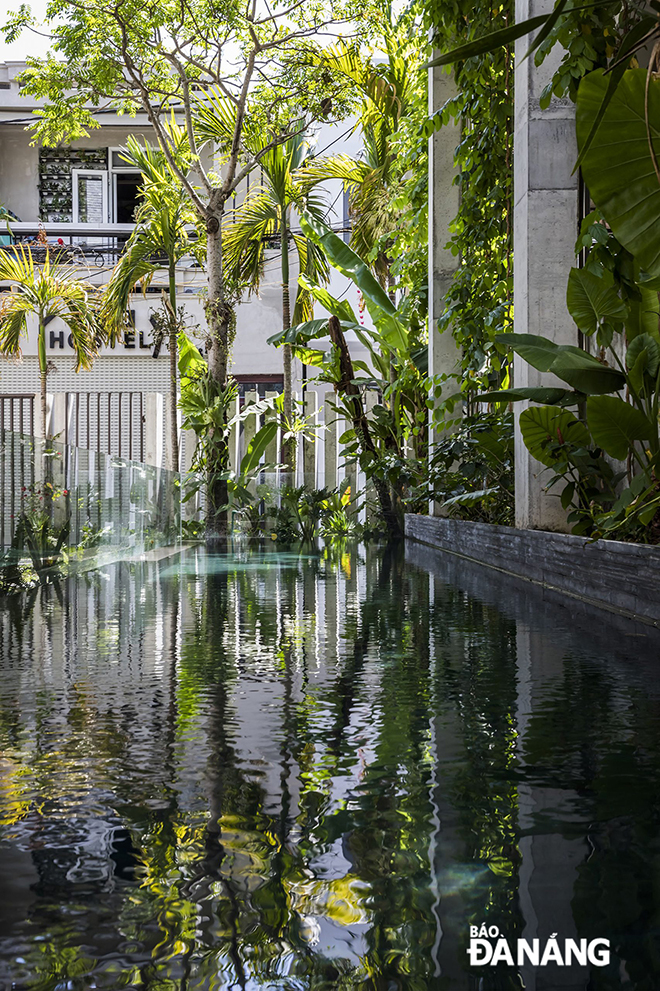 A fishing pond inside the house