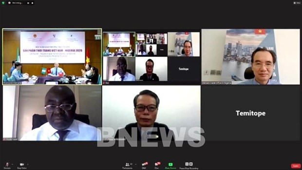 Viet Nam and Nigeria hold a B2B Networking Webinar on Fashion Products 2020 on October 22-23. (Photo: Bnews)