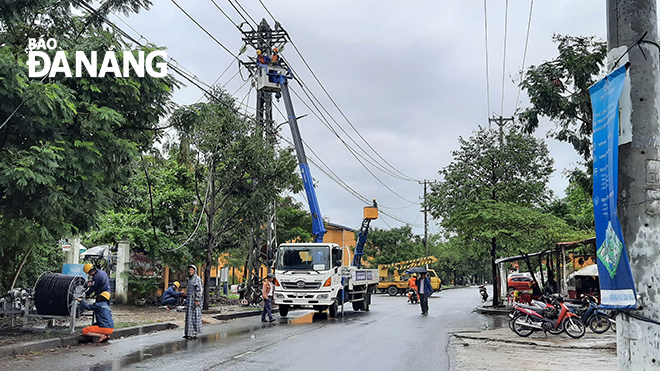 Taking technical measures to ensure the safety of the power supply grid in Hoa Cam Industrial Park