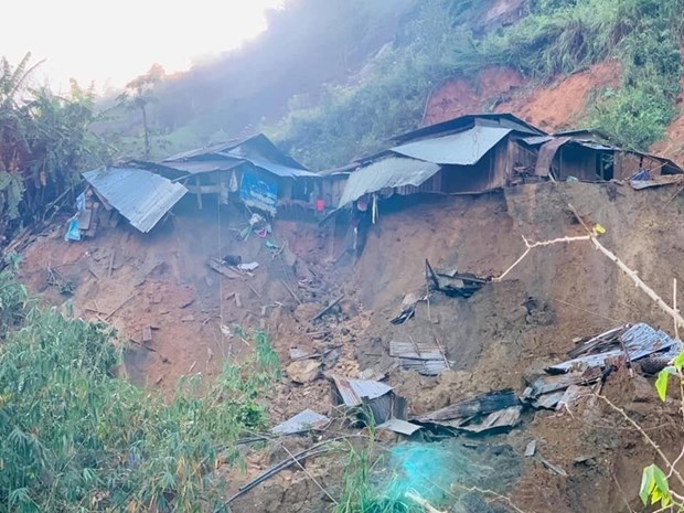 Another Quang Nam landslide kills three, leave eight missing  (Photo: VNA)