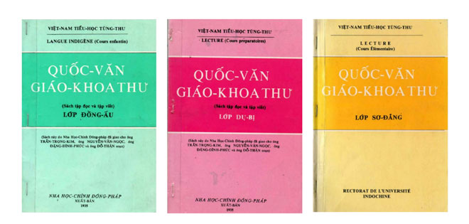 Bộ sách giáo khoa Tiếng Việt đầu tiên. (Ảnh tư liệu)