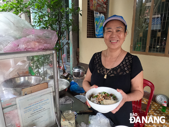 Vegetarian dishes offered at 74 Huynh Thuc Khang on the 1st and 15th days of the lunar month