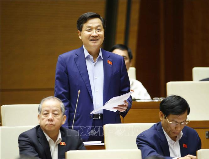 Tổng Thanh tra Chính phủ Lê Minh Khái trả lời chất vấn của các đại biểu Quốc hội. Ảnh: Doãn Tấn/TTXVN