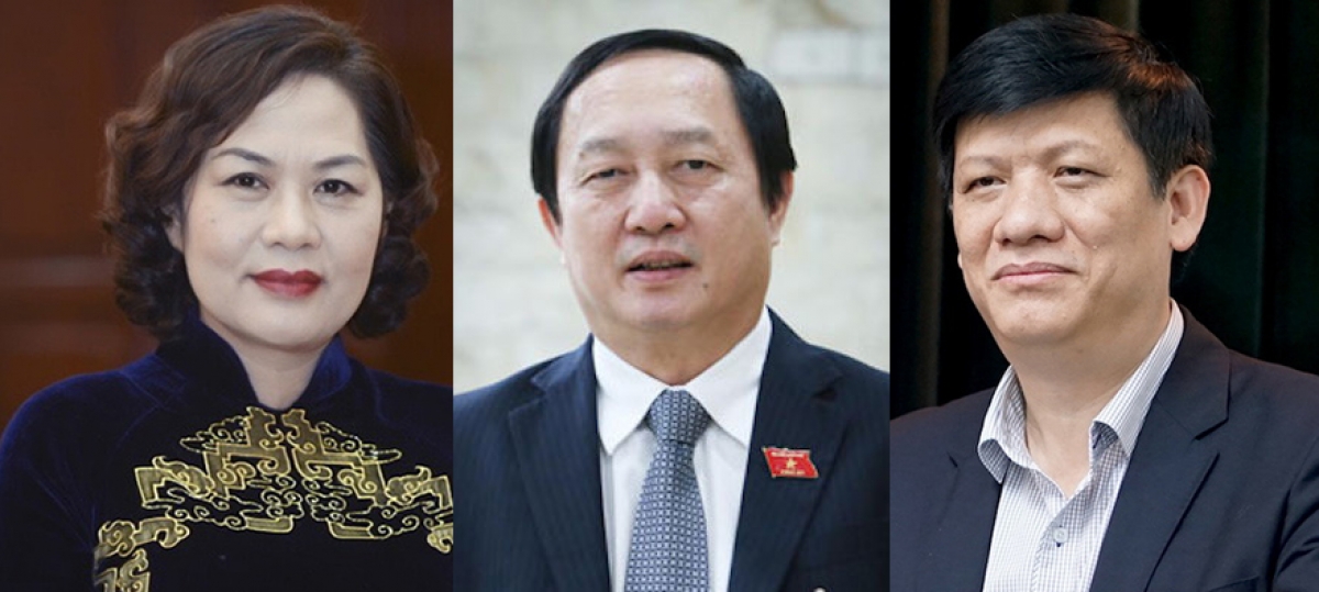 Bà Nguyễn Thị Hồng, ông Huỳnh Thành Đạt và ông Nguyễn Thanh Long vừa được Thủ tướng trình Quốc hội phê chuẩn bổ nhiệm