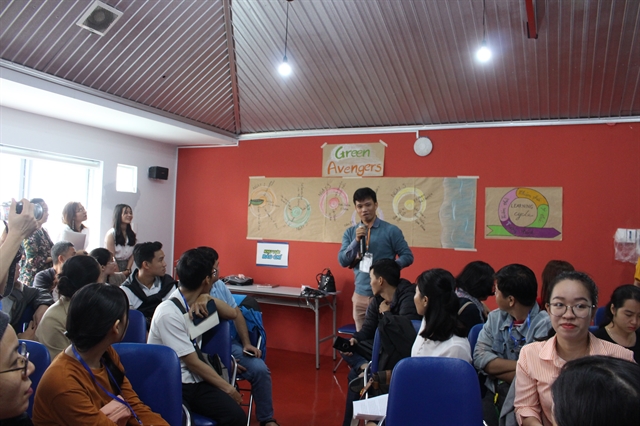 A seminar on the circular economy is held at the launch of the Da Nang Circular Economy Hub. The United Nations Development Programme (UNDP)'s Accelerator Lab (AccLab) in Việt Nam has helped Đà Nẵng build the hub to promote the circular economy. Photo courtesy Đà Nẵng Circular Economy Hub