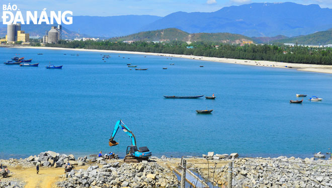 A view of the planned area earmarked for the Lien Chieu Port project