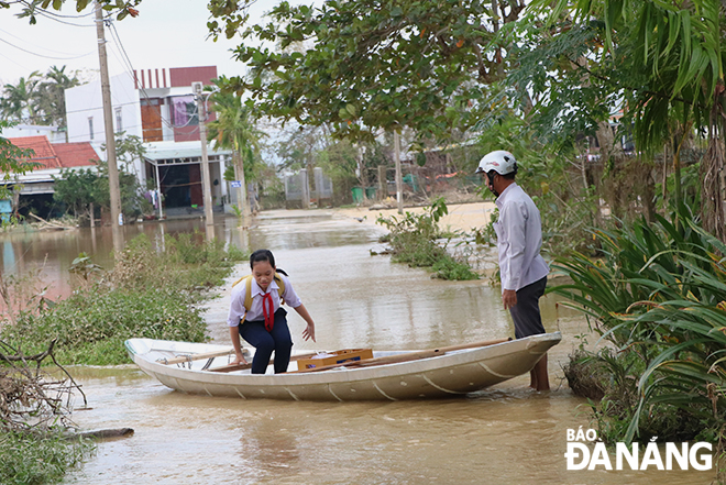 La Bong Village being still only fully accessible by boat on Friday