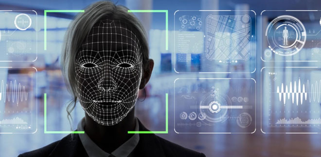 Hình ảnh minh họa cho công nghệ xác thực nhân thân bằng quét mống mắt và gương mặt. Ảnh: DECCAN HERALD