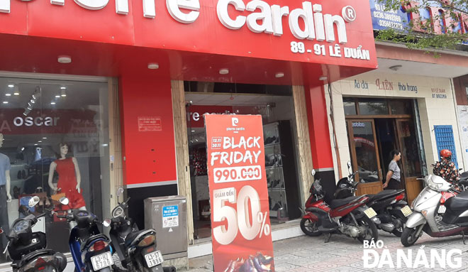 The Pierre Cardin store on Le Duan Street is offering early Black Friday deals with a 50% off all products  