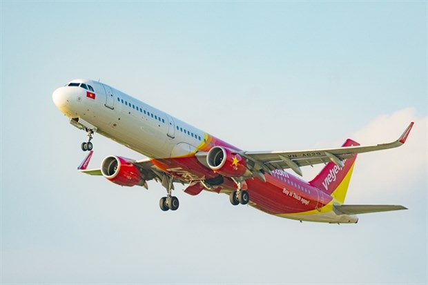 A Vietjet VNA-629 airplane. (Photo courtesy of the airline)