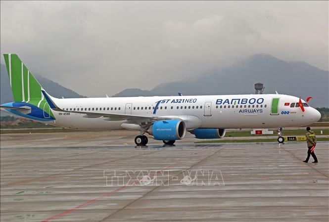 Máy bay của hãng hàng không Bamboo Airways. Ảnh minh họa: Huy Hùng/TTXVN