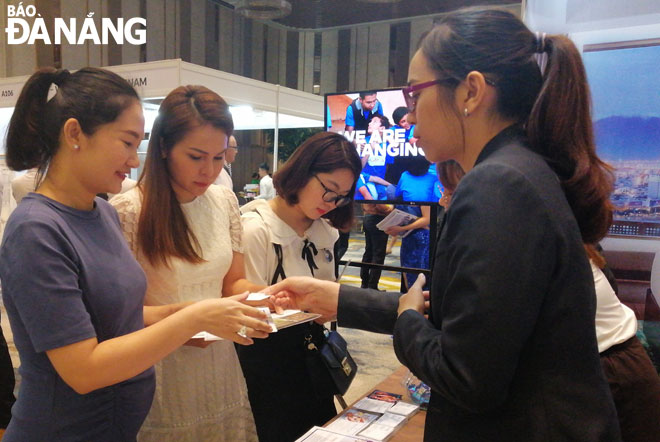 Tourism businesses introducing their tourism products and services at a Hotel Festive Day in Da Nang