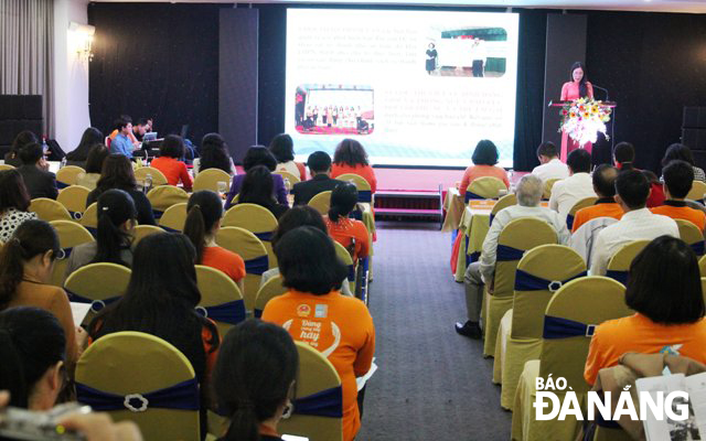 Thành công của dự án “Huy động cộng đồng phòng ngừa bạo lực đối với phụ nữ và trẻ em gái tại TP. Đà Nẵng” là đã góp phần đáng kể trong việc thay đổi quan điểm, nhận thức giới và bạo lực trên cơ sở giới tại cộng đồng. Ảnh THANH TÌNH
