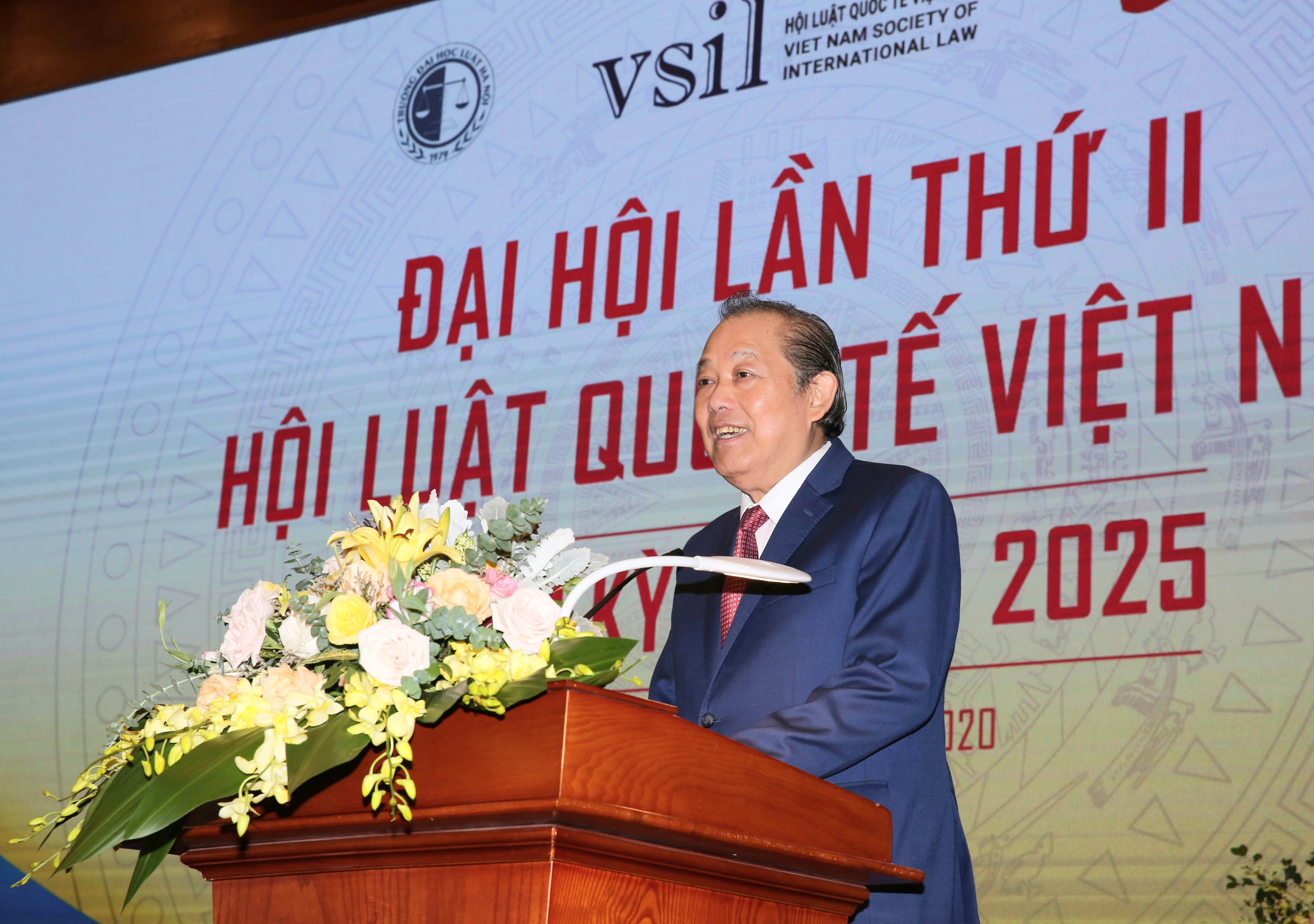 Phó Thủ tướng Thường trực Chính phủ Trương Hòa Bình phát biểu tại Đại hội. - Ảnh: VGP/Lê Sơn