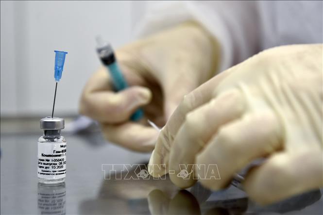 Vaccine ngừa Covid-19 tại Moskva, Nga, ngày 10-9-2020. Ảnh: AFP/TTXVN