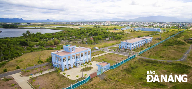 A view of the existing Hoa Xuan wastewater treatment plan