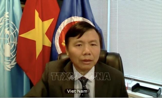 Đại sứ, Trưởng phái đoàn Việt Nam tại LHQ Đặng Đình Quý. Ảnh: Khắc Hiếu/TTXVN
