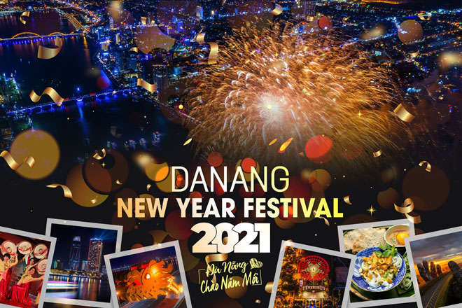 The ‘Da Nang Welcomes in New Year 2021’ Festival banner