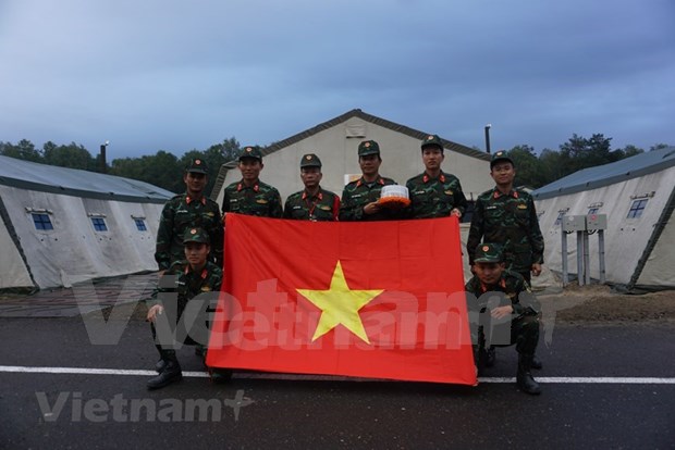 Vietnamese soldiers at the 2020 International Army Games (Photo: VNA)